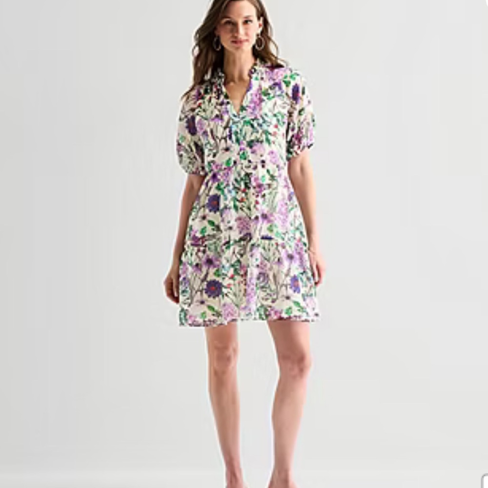 Sam & Jess Floral Shift Dress Sz Small NWT